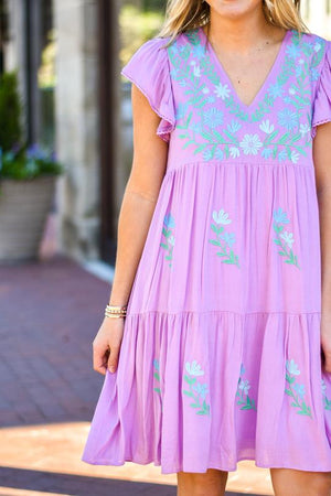 J. Marie The Kris Dress - Lavender - Eden Lifestyle