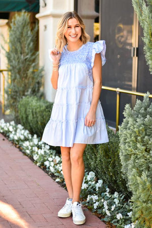 J. Marie The Pam Dress - Periwinkle - Eden Lifestyle
