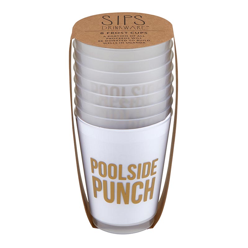 Santa Barbara, Home - Drinkware,  Pool Side Punch Frosted Cup Set