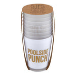Santa Barbara, Home - Drinkware,  Pool Side Punch Frosted Cup Set