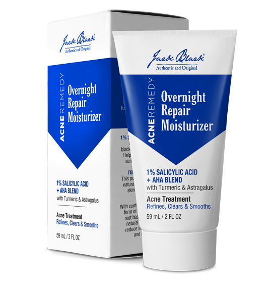 Jack Black Overnight Repair Moisturizer, 1% Salicylic Acid + AHA Blend - Eden Lifestyle