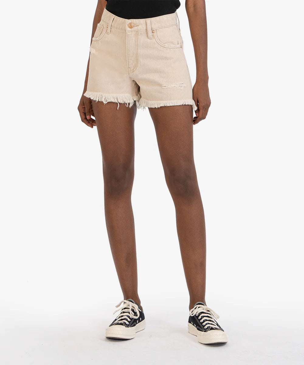 Jane High Rise Long Short (Tan) - Eden Lifestyle