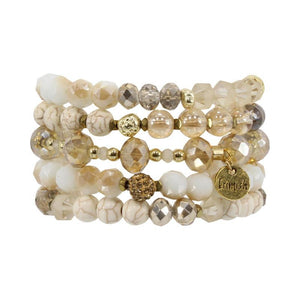 Erimish, Accessories - Jewelry,  Erimish Coconut Bracelet Stack