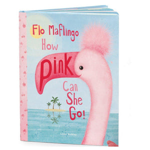 Jellycat, Books,  Jellycat Flo Malfingo How Pink Can She Go Book