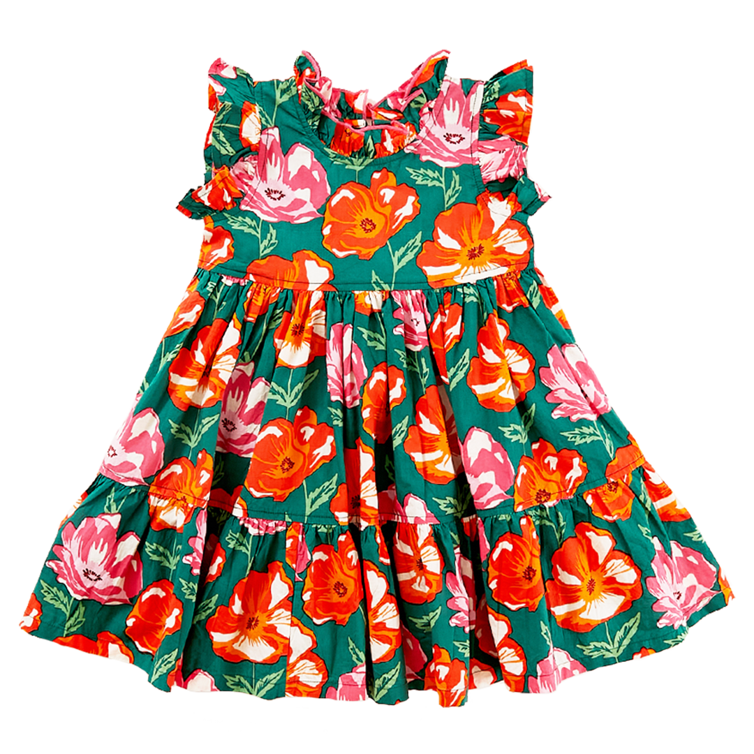 Pink Chicken Jennifer Dress - Vintage Poppy - Eden Lifestyle