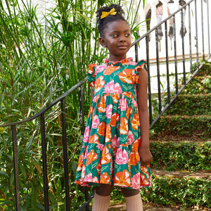 Vintage poppy dress top