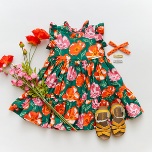 Pink Chicken Jennifer Dress - Vintage Poppy - Eden Lifestyle