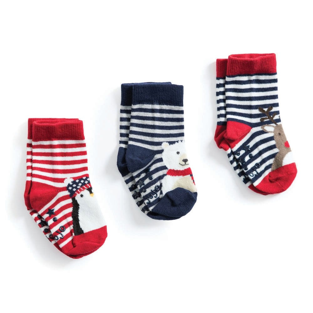 Jojo Maman Bebe, Accessories - Socks,  Jojo Maman Bebe 3-Pack Christmas Cotton Socks