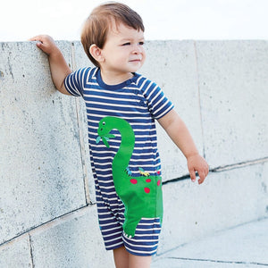 Jojo Maman Bebe, Baby Boy Apparel - Rompers,  Jojo Maman Bebe Diplodocus Baby Romper