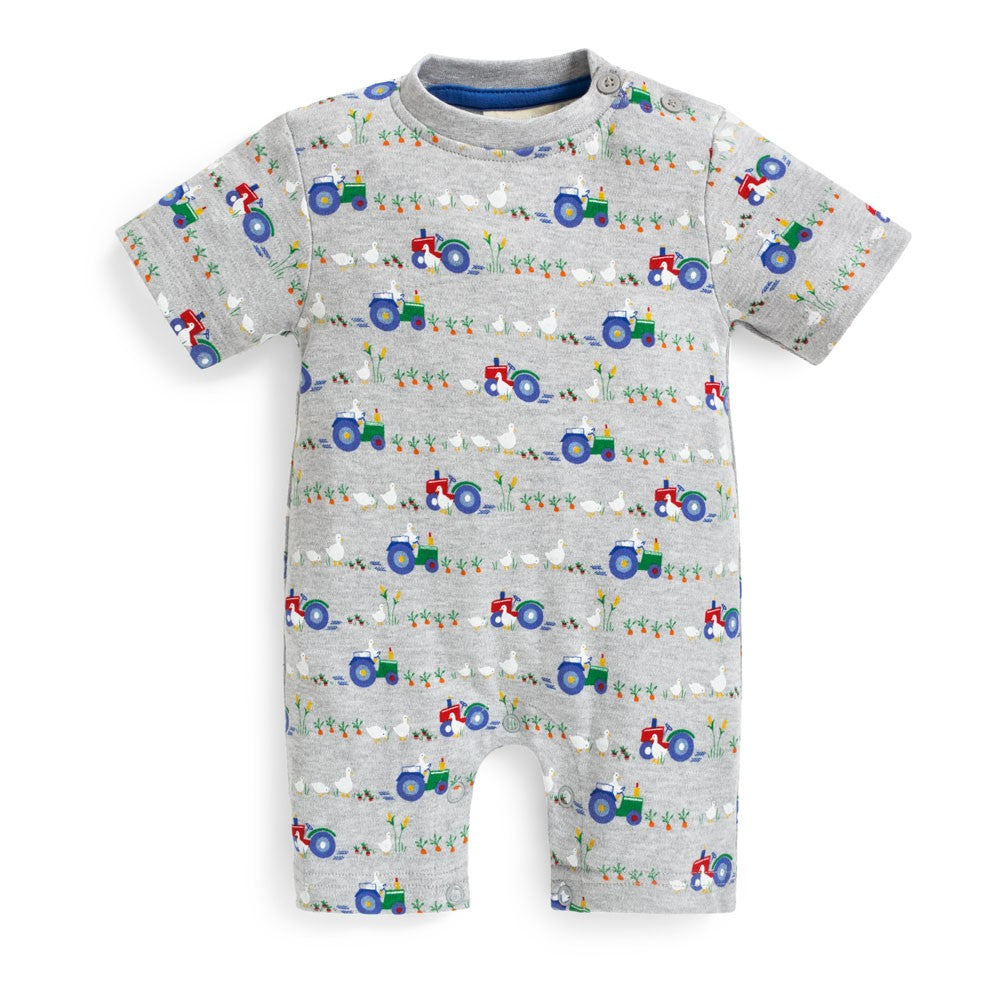 Jojo Maman Bebe, Baby Boy Apparel - Rompers,  Jojo Maman Bebe Farm Print Baby Romper