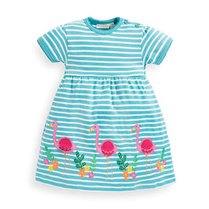 Jojo Maman Bebe, Girl - Dresses,  Jojo Maman Bebe Flamingo Appliqué Dress