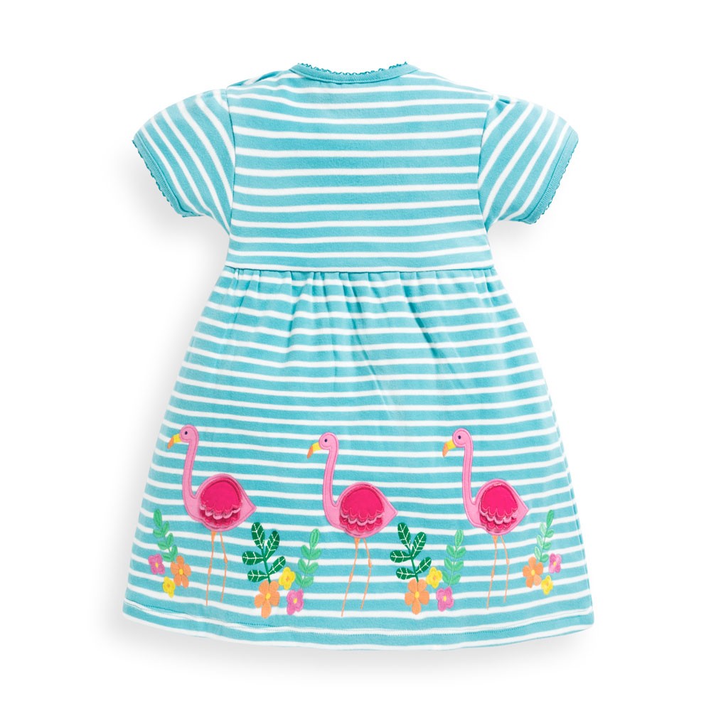 Jojo Maman Bebe, Girl - Dresses,  Jojo Maman Bebe Flamingo Appliqué Dress