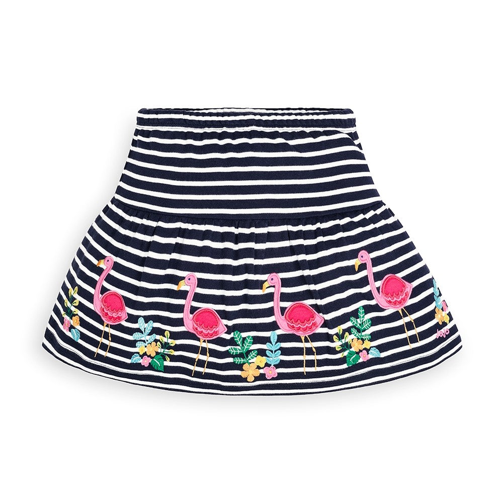 Jojo Maman Bebe, Girl - Skirts,  Jojo Maman Bebe Flamingo Appliqué Skort