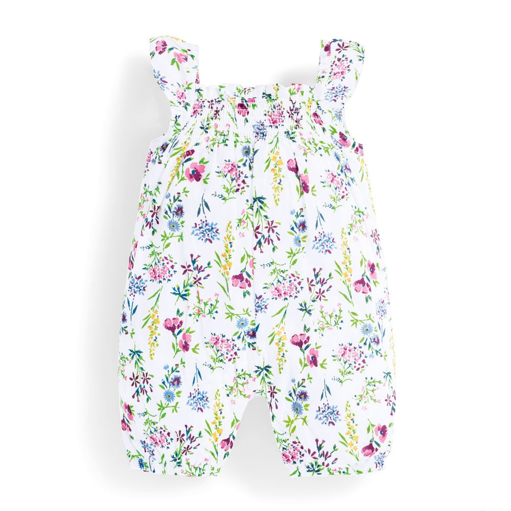 Jojo Maman Bebe, Baby Girl Apparel - Rompers,  Jojo Maman Bebe Floral Smocked Baby Romper