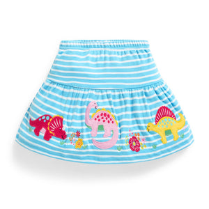 Jojo Maman Bebe, Girl - Skirts,  Jojo Maman Bebe Girls' Dinosaur Appliqué Skort