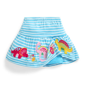 Jojo Maman Bebe, Girl - Skirts,  Jojo Maman Bebe Girls' Dinosaur Appliqué Skort