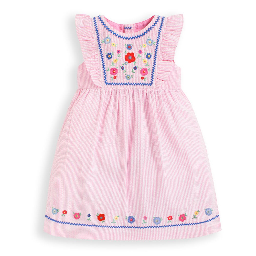 Jojo Maman Bebe, Girl - Dresses,  Jojo Maman Bebe Girls' Floral Embroidered Dress