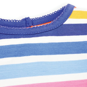 Jojo Maman Bebe, Baby Girl Apparel - Shirts & Tops,  Jojo Maman Bebe Baby Girls' Multi Color Stripe Crew Neck Top