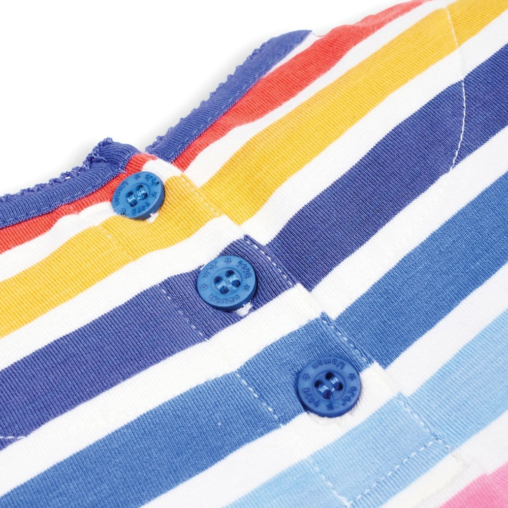 Jojo Maman Bebe, Baby Girl Apparel - Shirts & Tops,  Jojo Maman Bebe Baby Girls' Multi Color Stripe Crew Neck Top