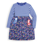 Jojo Maman Bebe, Baby Girl Apparel - Dresses,  Jojo Maman Bebe Baby Girls' Navy Pocket Friends Dress