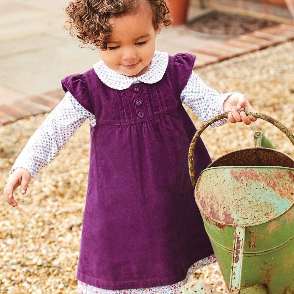 Jojo Maman Bebe Baby Girls Pretty Cord Dress