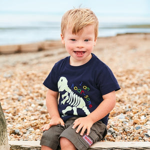 Jojo Maman Bebe, Baby Boy Apparel - Tees,  Jojo Maman Bebe Glow-in-the-Dark Dinosaur Baby Tee