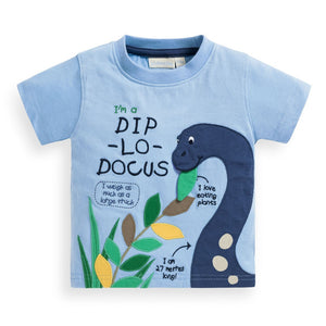 Jojo Maman Bebe, Boy - Tees,  Jojo Maman Bebe Kids' Diplodocus Appliqué Tee