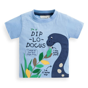 Jojo Maman Bebe, Boy - Tees,  Jojo Maman Bebe Kids' Diplodocus Appliqué Tee