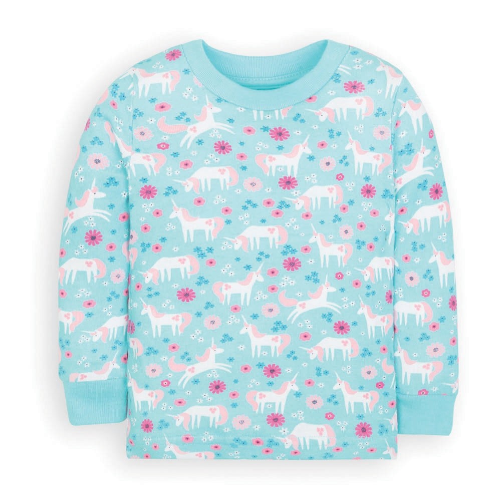 Jojo Maman Bebe, Girl - Pajamas,  Jojo Maman Bebe Kids' Unicorn Snug Fit Rib Pajamas