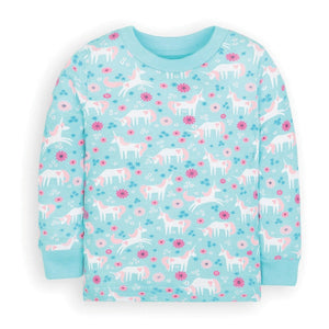 Jojo Maman Bebe, Girl - Pajamas,  Jojo Maman Bebe Kids' Unicorn Snug Fit Rib Pajamas