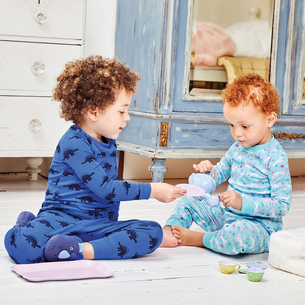Jojo Maman Bebe, Girl - Pajamas,  Jojo Maman Bebe Kids' Unicorn Snug Fit Rib Pajamas