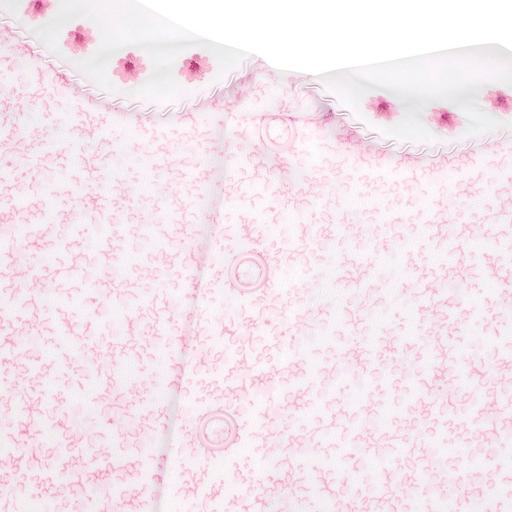 Jojo Maman Bebe, Baby Girl Apparel - One-Pieces,  Jojo Maman Bebe Pink Pretty Smocked Baby Footie