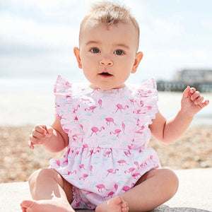 Flamingo romper baby sales