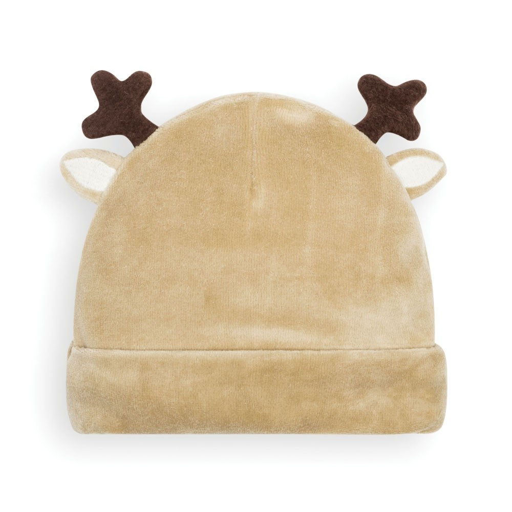 Jojo Maman Bebe, Baby Boy Apparel - Rompers,  Jojo Maman Bebe Reindeer Appliqué Baby Footie & Hat Set