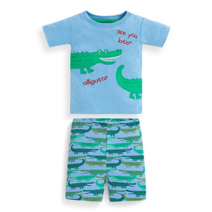 Jojo Maman Bebe, Boy - Pajamas,  Jojo Maman Bebe Short Alligator Snug Fit Pajamas