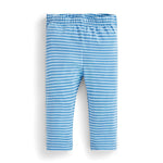 Jojo Maman Bebe, Girl - Leggings,  Jojo Maman Bebe Striped Blue Cropped Leggings