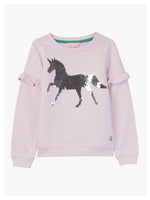 Joules, Girl - Outerwear,  Joules Tiana Pink Horse Sweatshirt