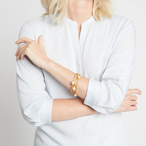 Julie Vos, Accessories - Jewelry,  Julie Vos - Calypso Bangle Pearl
