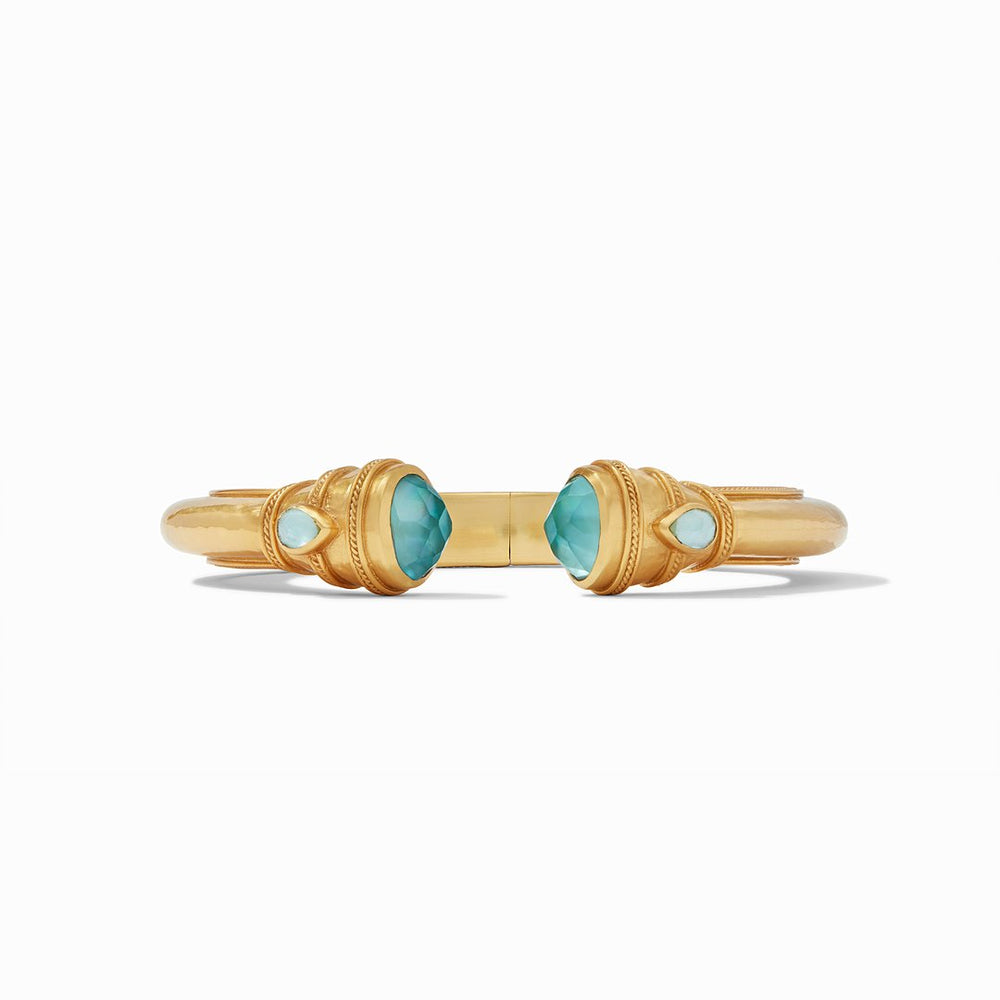 Julie Vos, Accessories - Jewelry,  Julie Vos - Cassis Demi Hinge Cuff Iridescent Bahamian Blue