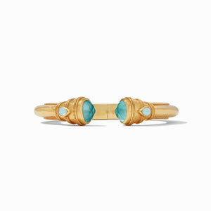 Julie Vos, Accessories - Jewelry,  Julie Vos - Cassis Demi Hinge Cuff Iridescent Bahamian Blue