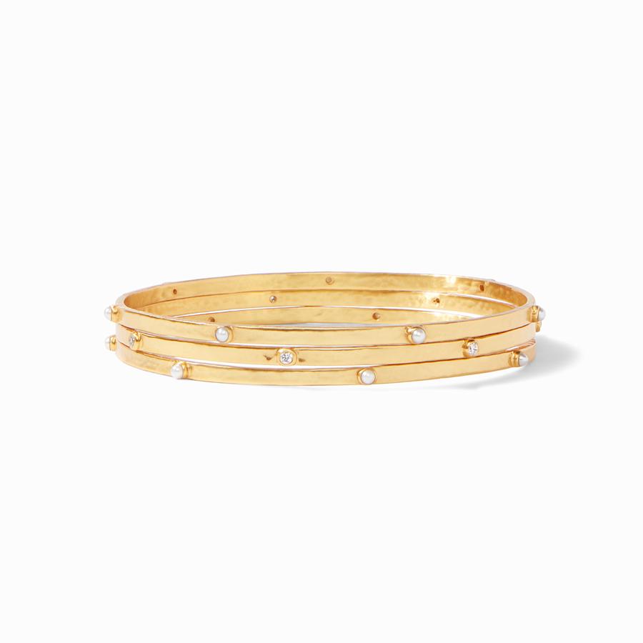 Julie Vos, Accessories - Jewelry,  Julie Vos - Crescent Bangle Pearl