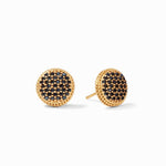 Julie Vos, Accessories - Jewelry,  Julie Vos - Fleur-de-Lis Pave Stud Obsidian Black