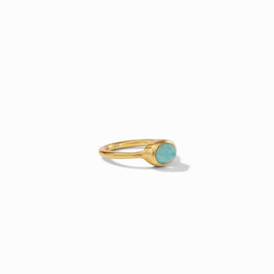 Julie Vos, Accessories - Jewelry,  Julie Vos - Jewel Stack Ring Iridescent Bahamian Blue