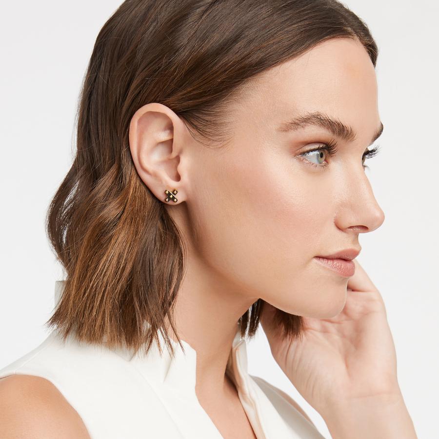 Julie Vos, Accessories - Jewelry,  Julie Vos - SoHo Demi X Stud Gold