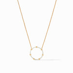 Julie Vos Bamboo Ivory Enamel Delicate Necklace - Eden Lifestyle