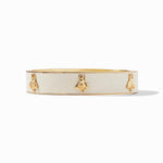 Julie Vos Bee Hinge Ivory Enamel Bangle - Eden Lifestyle