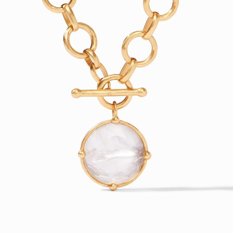 Julie Vos Honeybee Statement Necklace - Iridescent Clear Crystal - Eden Lifestyle