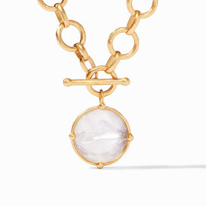 Julie Vos Honeybee Statement Necklace - Iridescent Clear Crystal - Eden Lifestyle