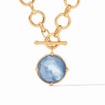 Julie Vos Honeybee Statement Necklace Iridescent Chalcedony - Eden Lifestyle