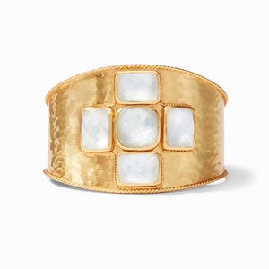 Julie Vos Savoy Iridescent Clear Crystal Cuff - Eden Lifestyle